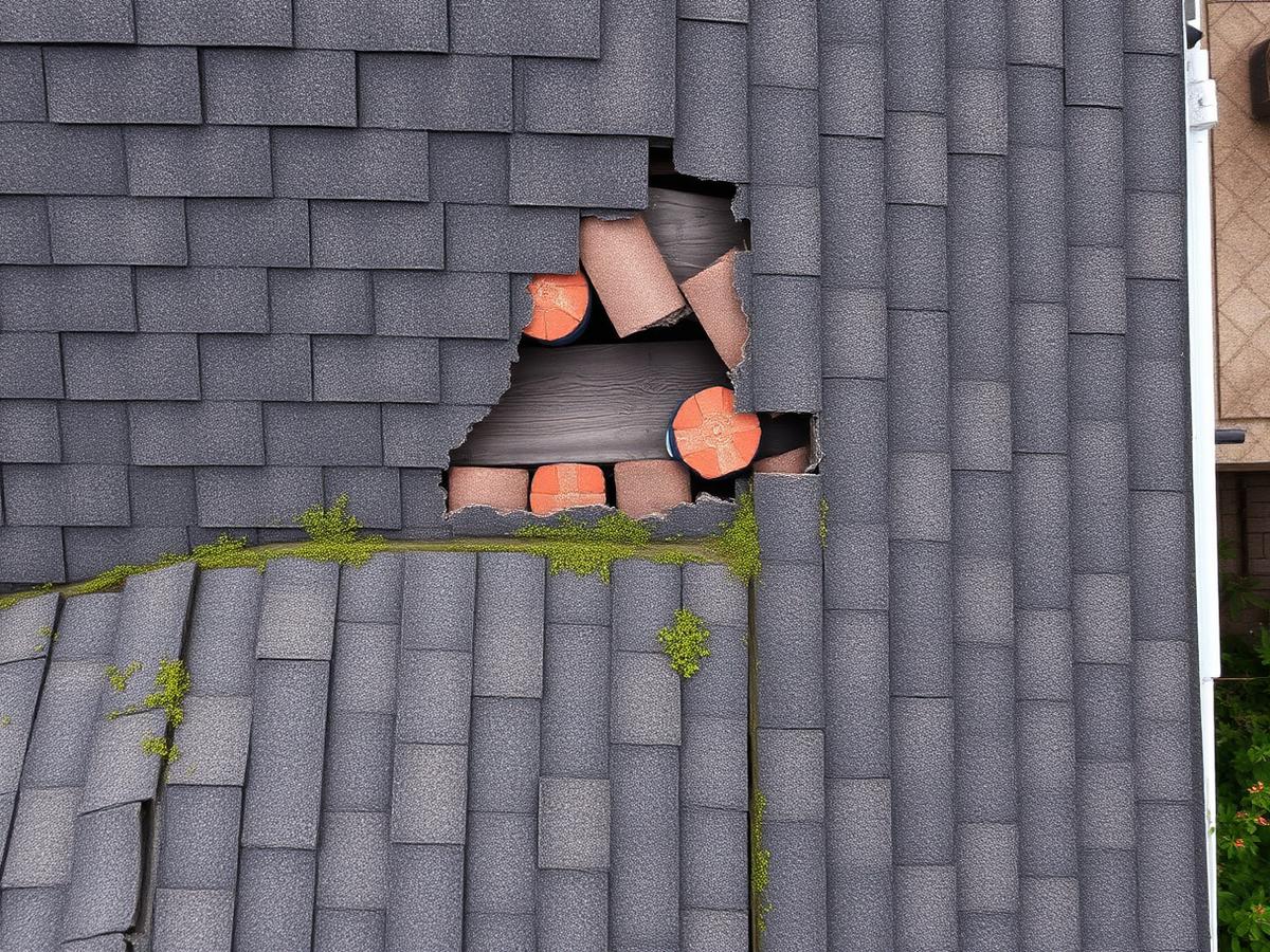 Roof before work in Mandarin, Jacksonville